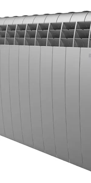 Радиатор секционный Royal Thermo Biliner 500/87 12 секций нижнее подключение биметалл серый