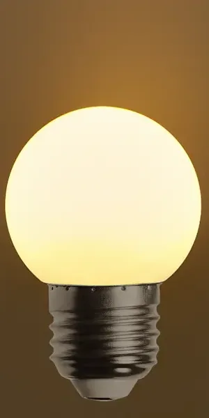 Лампа светодиодная Smartbuy Matte G45-01W/3000/E27 E27 220 В 1 Вт шар малый 80 лм цвет света теплый белый