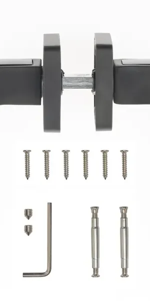 Дверные ручки Armex H-22106-А-BLM, без запирания, цвет матовый черный