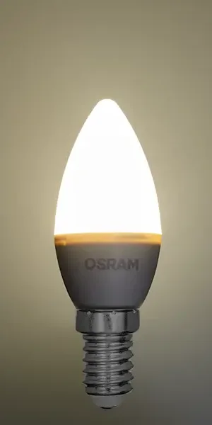 Лампа светодиодная Osram свеча 5Вт 470Лм E14 нейтральный белый свет