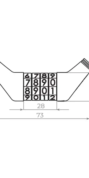 Замок тросовый Fuaro PD-0665-CODE 8 мм 65 см