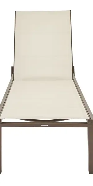 Шезлонг Aquila 200x65x102 см алюминий/текстилен коричневый