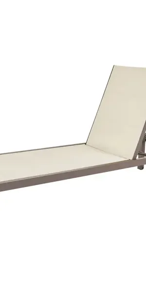 Шезлонг Aquila 200x65x102 см алюминий/текстилен коричневый