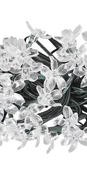 Гирлянда светодиодная лепесток Kreaforta Cinder на солнечных батареях 4.9 м цвет разноцветный