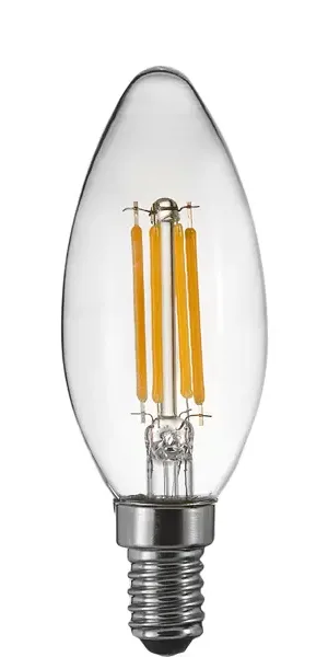Лампа светодиодная Osram B E14 220/240 В 5 Вт свеча 600 лм холодный белый свет