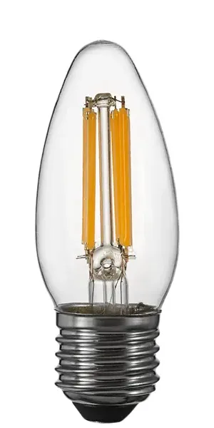 Лампа светодиодная Osram В E27 220/240 В 6 Вт свеча 806 лм теплый белый свет