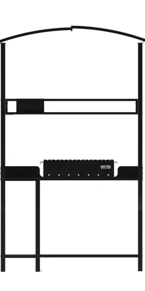 Мангал Grillux Стандарт Pro 3 мм 220x140x74 см
