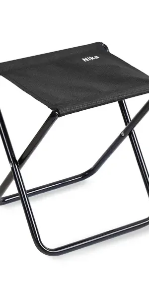 Табурет садовый складной Nika 35x46x4 см металл черный