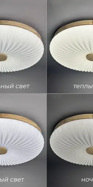 Светильник настенно-потолочный светодиодный Лила 90 Вт с пультом управления 34 м² регулируемый свет цвет белый