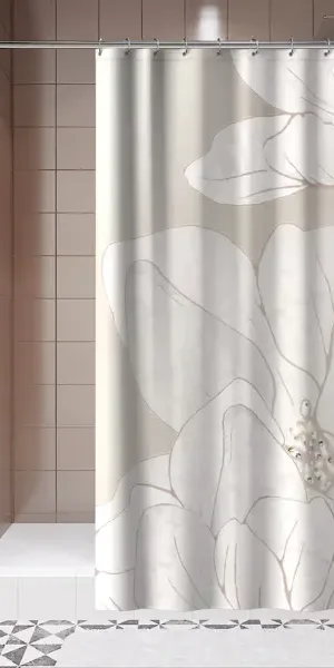 Штора для ванной Lemer Tellaro 180x200 см полиэстер цвет бежевый
