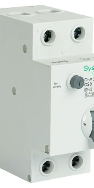 Дифференциальный автомат Systeme Electric City9 Set C9D36620 1P N С20 А 30мА 6кА AC