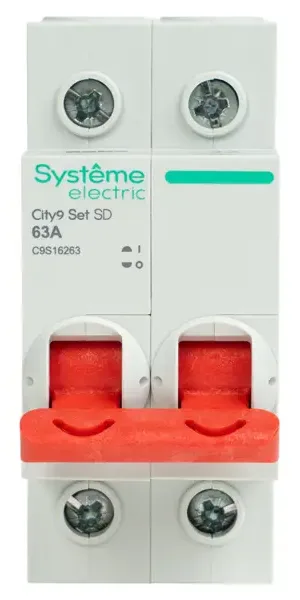 Выключатель нагрузки Systeme Electric City9 Set C9S16263 2P C63 А 6 кА