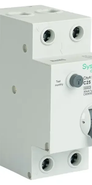 Дифференциальный автомат Systeme Electric City9 Set C9D65625 1P N С25 А 30мА 6кА A