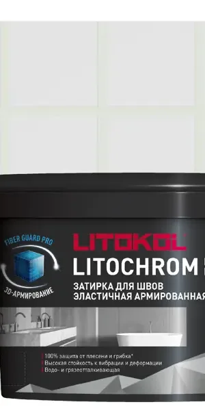 Затирка цементно-полимерная Litokol Litochrom Luxury Evo цвет LLE 376 мятный 2 кг