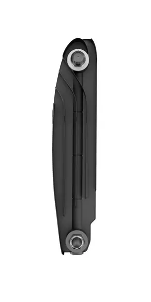Радиатор секционный Royal Thermo Biliner 350/87 12 секций нижнее подключение биметалл черный