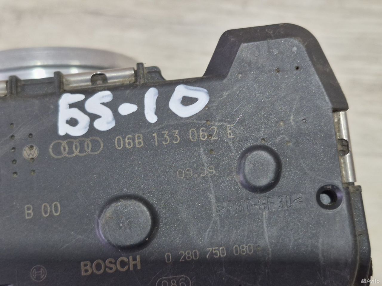 Дроссельная заслонка VW Passat B5 1.8T 06B133062E — фото 6