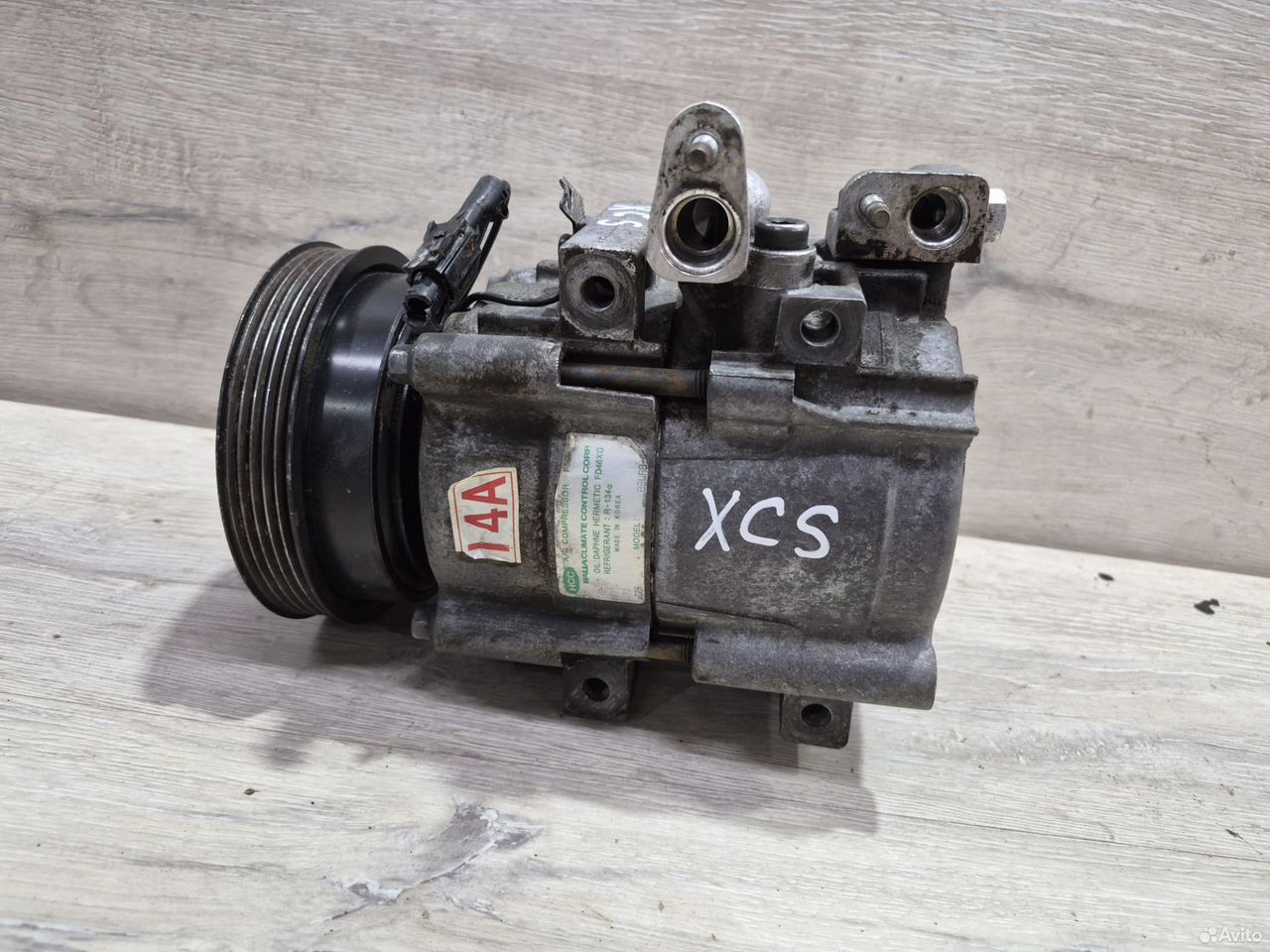 Компрессор кондиционера Hyundai Sonata EF 2.0 G4JP — фото 2