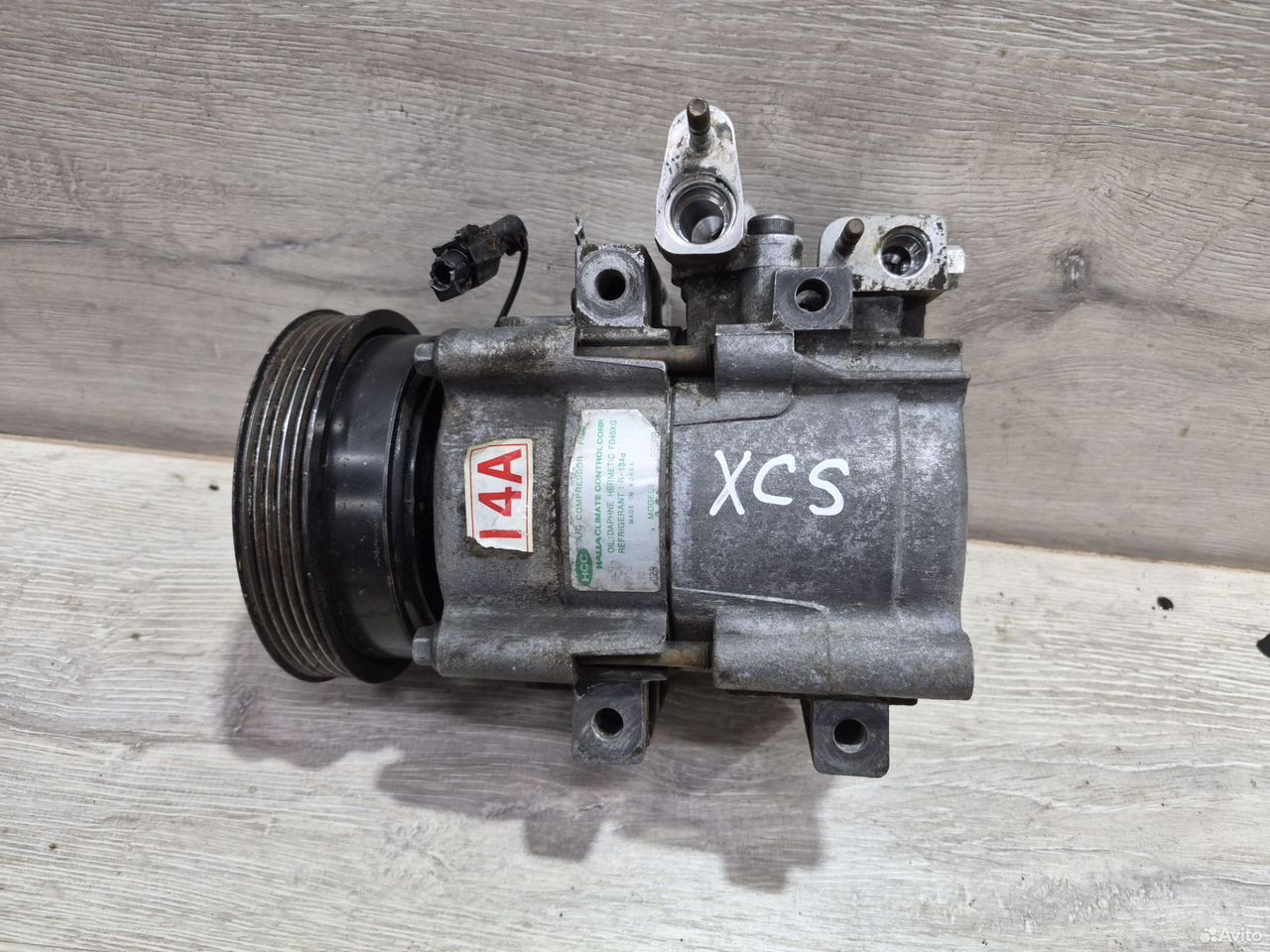 Компрессор кондиционера Hyundai Sonata EF 2.0 G4JP — фото 3