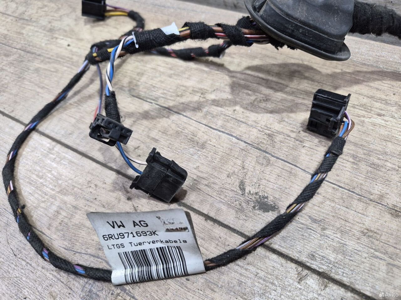 Проводка двери задняя левая VW Polo 5 6RU971693K — фото 4