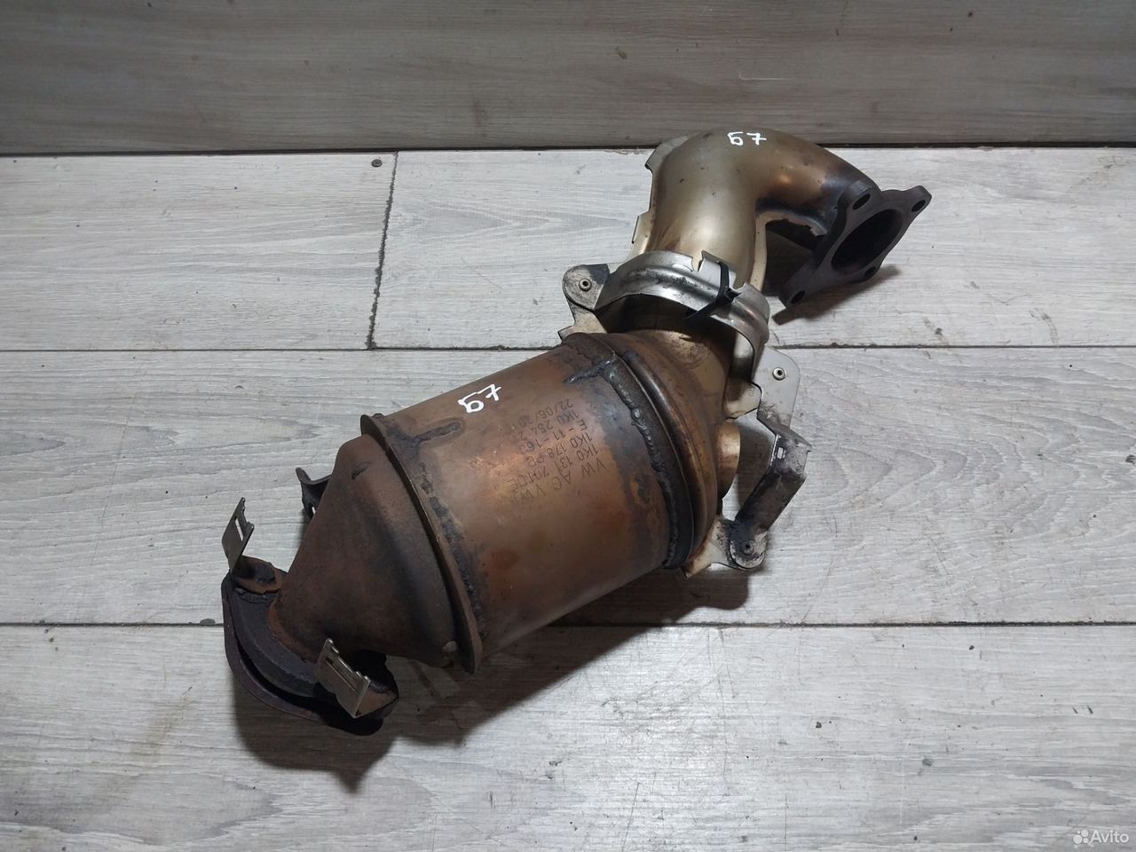 Выпускной коллектор пустой VW Passat B7 1.4 caxa