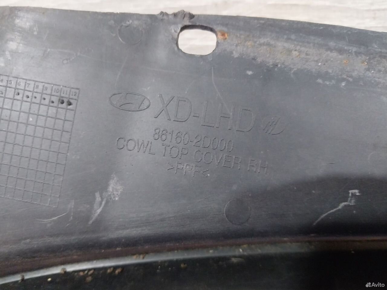 Жабо Hyundai Elantra 3 XD водосток — фото 10