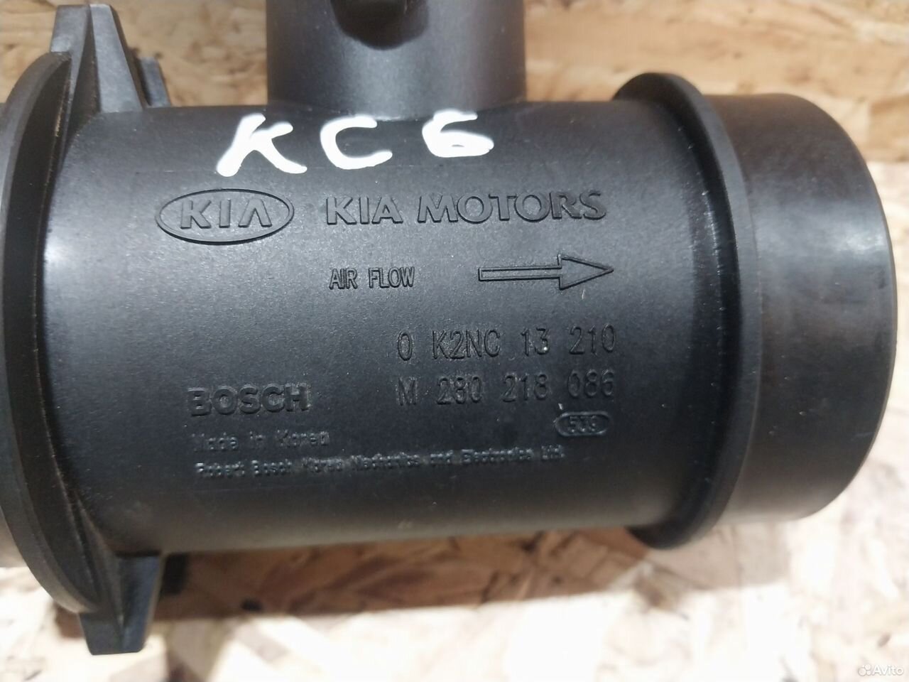 Расходомер воздуха Kia Spectra 1.6 0K2NC13210 — фото 4