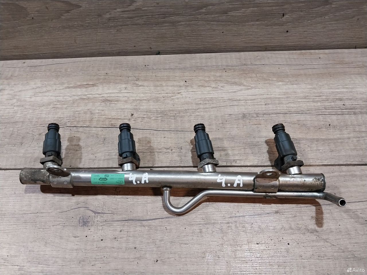 Рампа топливная всборе Chery Amulet A15 форсунка — фото 4