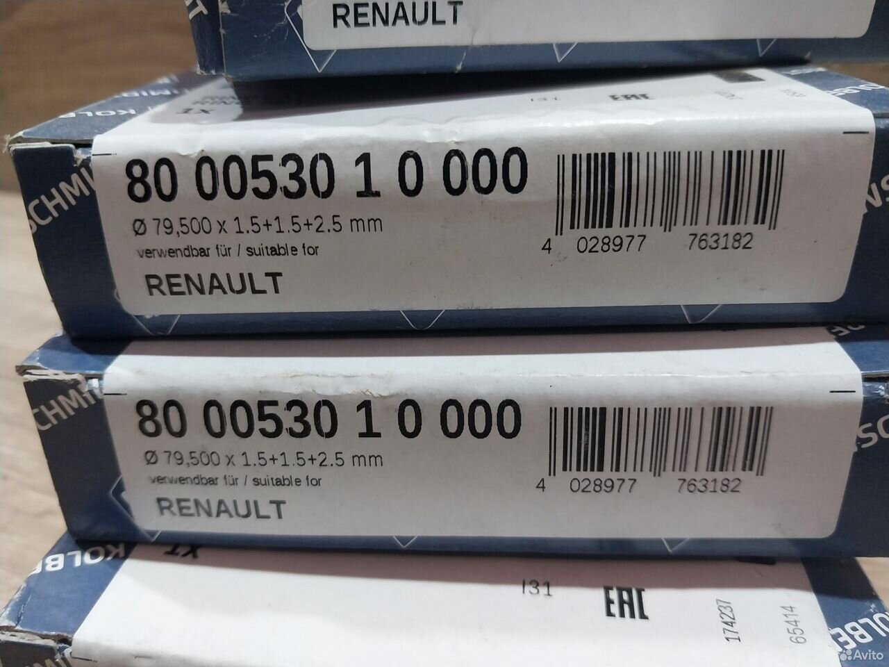 Кольца поршневые Renault Megan 2 K4M K7M logan — фото 5