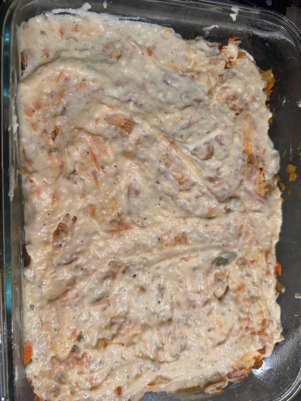 Пельменная лазанья