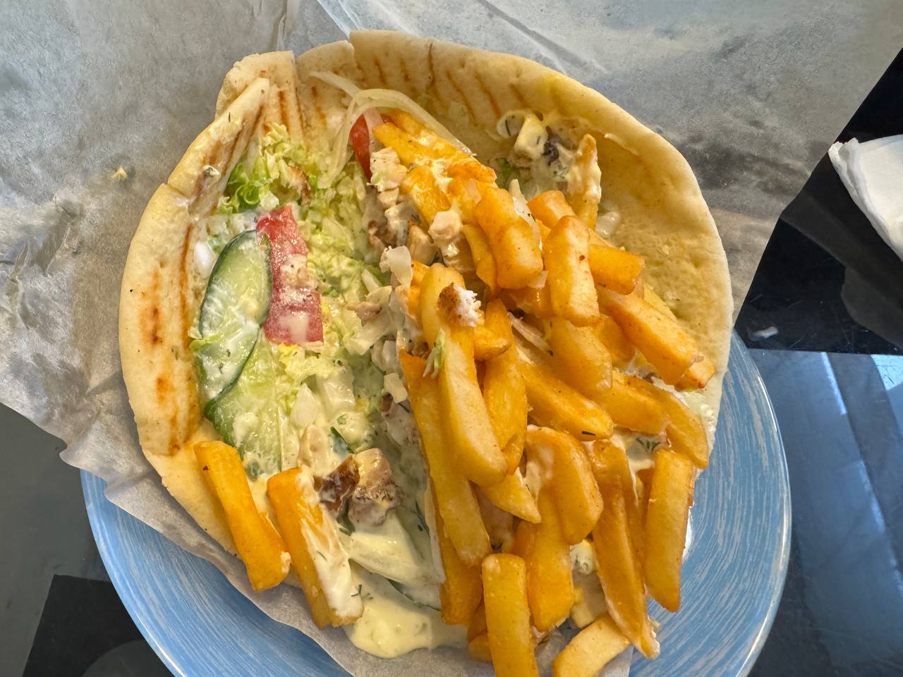 Мясо и лаваш
