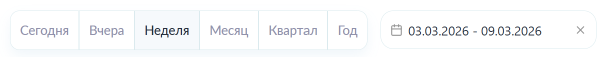 Выбор интервала формирования статистики