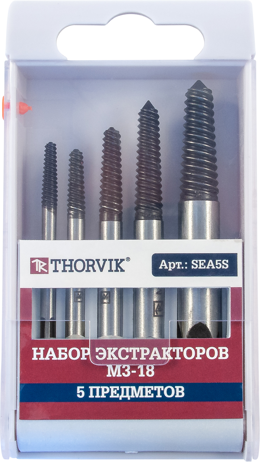 Набор экстракторов М3-18, 5 предметов THORVIK
