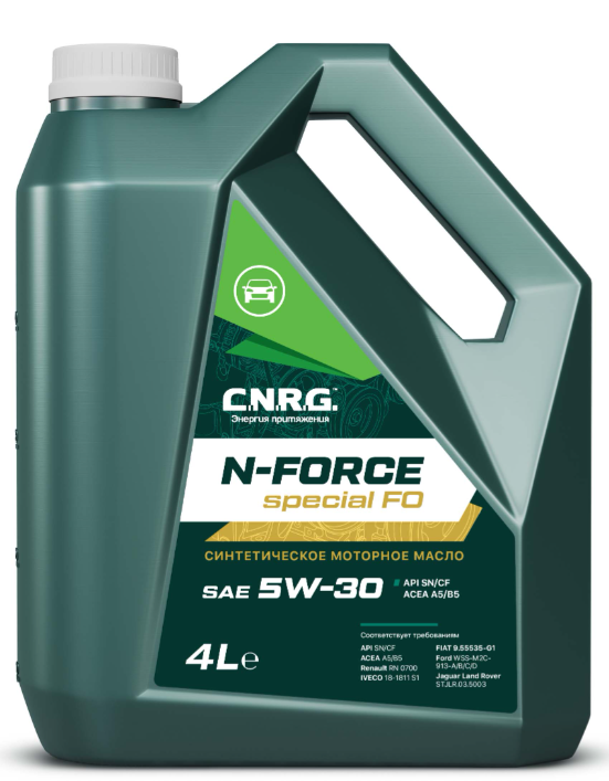 CNRG Масло моторное N-Force Special FO 5W-30 SN/CF; A5/B5 (канистра 4л/3,46 кг) (4шт/1кор) (10х3)