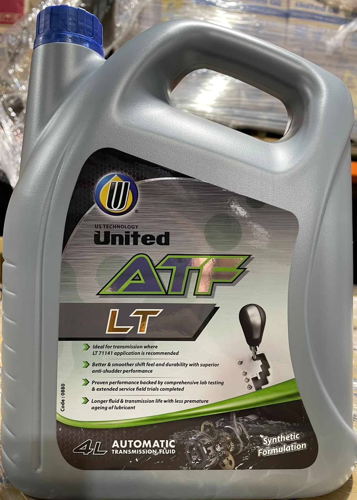 United Oil Масло трансмиссионное АКПП UNITED ATF LT 4л (пл) /3,5кг (4шт/1кор) (12х3)