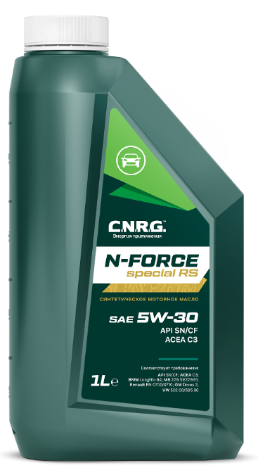 CNRG Масло моторное N-Force Special RS 5W-30 SN/CF C3 (пластик кан 1 л/0,85 кг)  (12шт/1кор) (10х4)