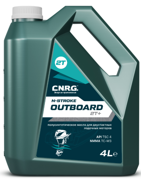 CNRG Масло моторное N-Stroke Outboard 2T+ (пластик канистра 4 л) (4шт/1кор) (10х3)