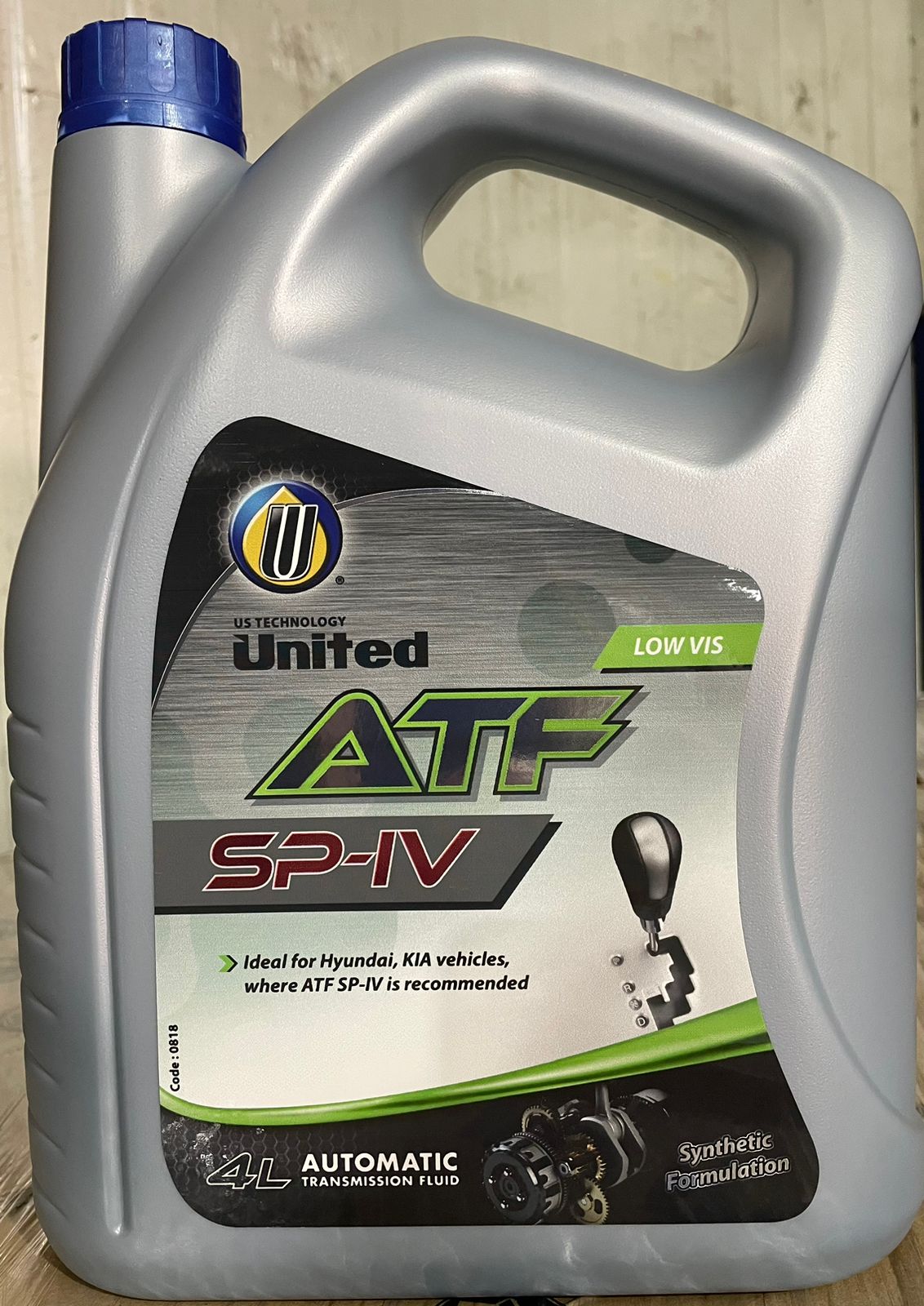 United Oil Масло трансмиссионное АКПП UNITED ATF SP-IV 4л (пл) / 3,4кг (4шт/1кор) (12х3)