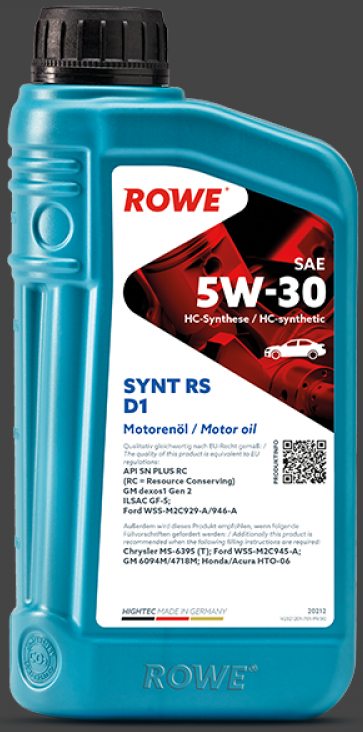 ROWE Масло моторное HIGHTEC SYNT RS D1 SAE 5W-30 (1 л.) (12шт/1кор) (12х4)