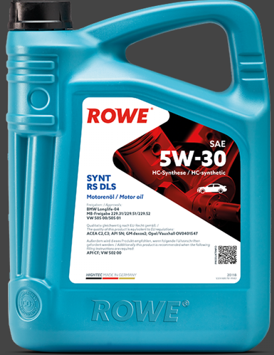 ROWE Масло моторное HIGHTEC SYNT RS DLS SAE 5W-30 (4 л.)