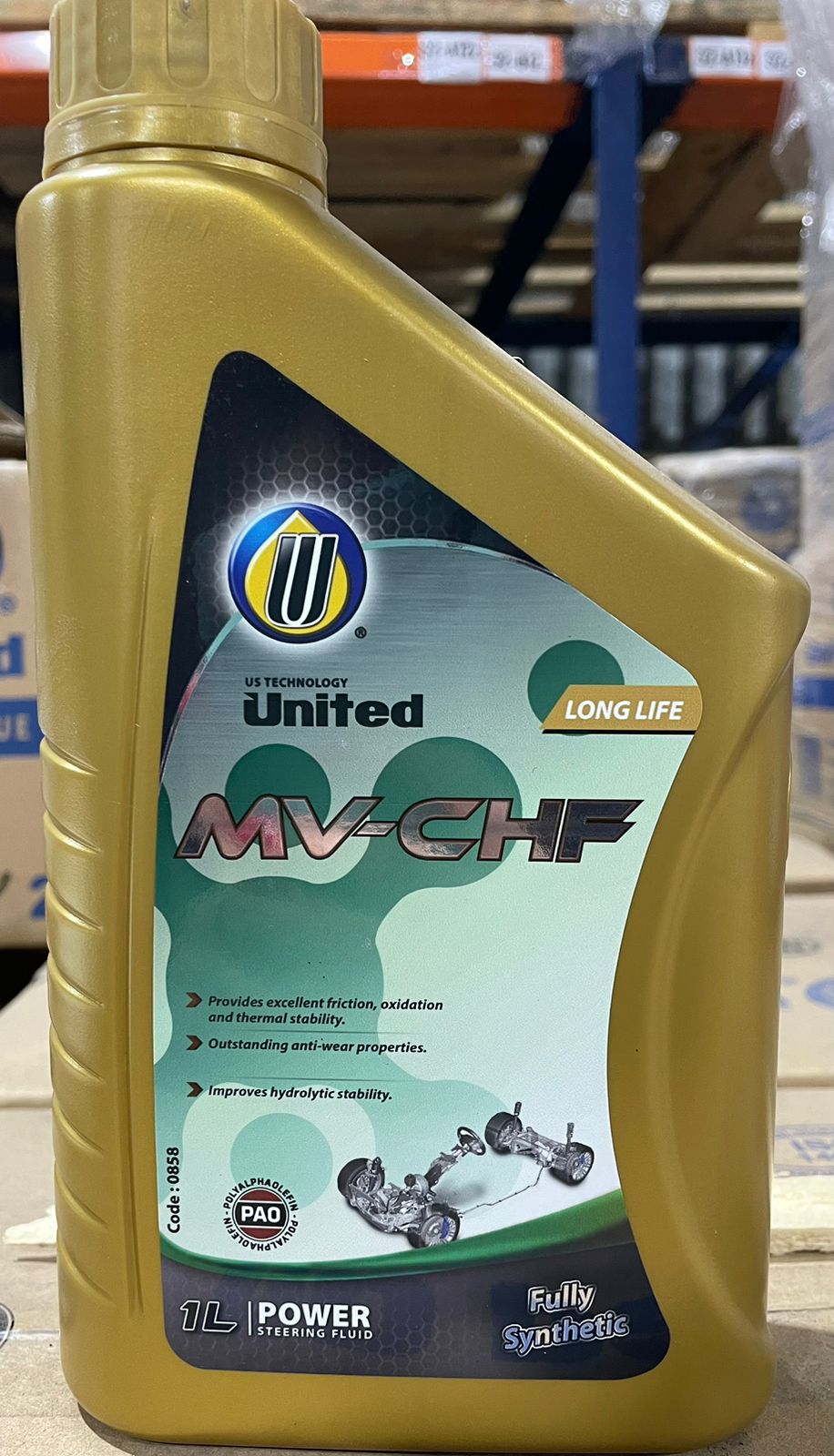 United Oil Масло трансмиссионное UNITED MV-CHF (Green) 1л (24шт/1кор) (6х4)