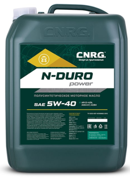 CNRG Масло моторное N-Duro Power 5W-40 CI-4/SL (кан. 20 л/17 кг) (20х3)