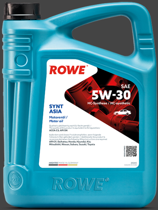 ROWE Масло моторное HIGHTEC SYNT ASIA SAE 5W-30 (4 л.)