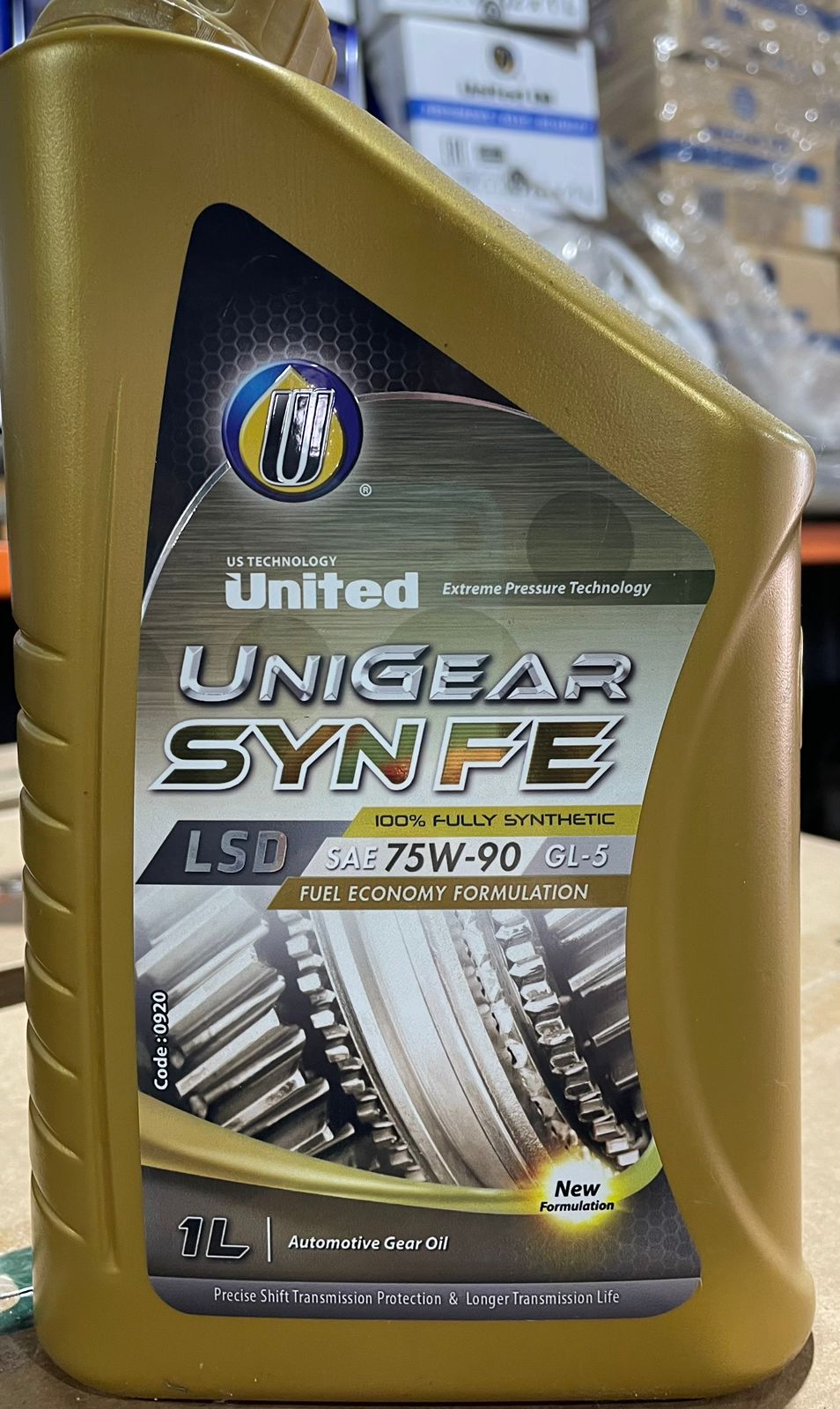United Oil Масло трансмиссионное LSD FULLY SYN FE UNIGEAR S5 75W90 GL5 1л/0,9 кг (24шт/1кор) (6х4)
