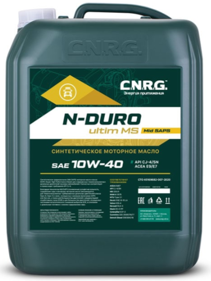 CNRG Масло моторное N-Duro Ultim MS 10W-40 CК-4/CJ-4/SN (канистра  20 л/17 кг) (20х3)