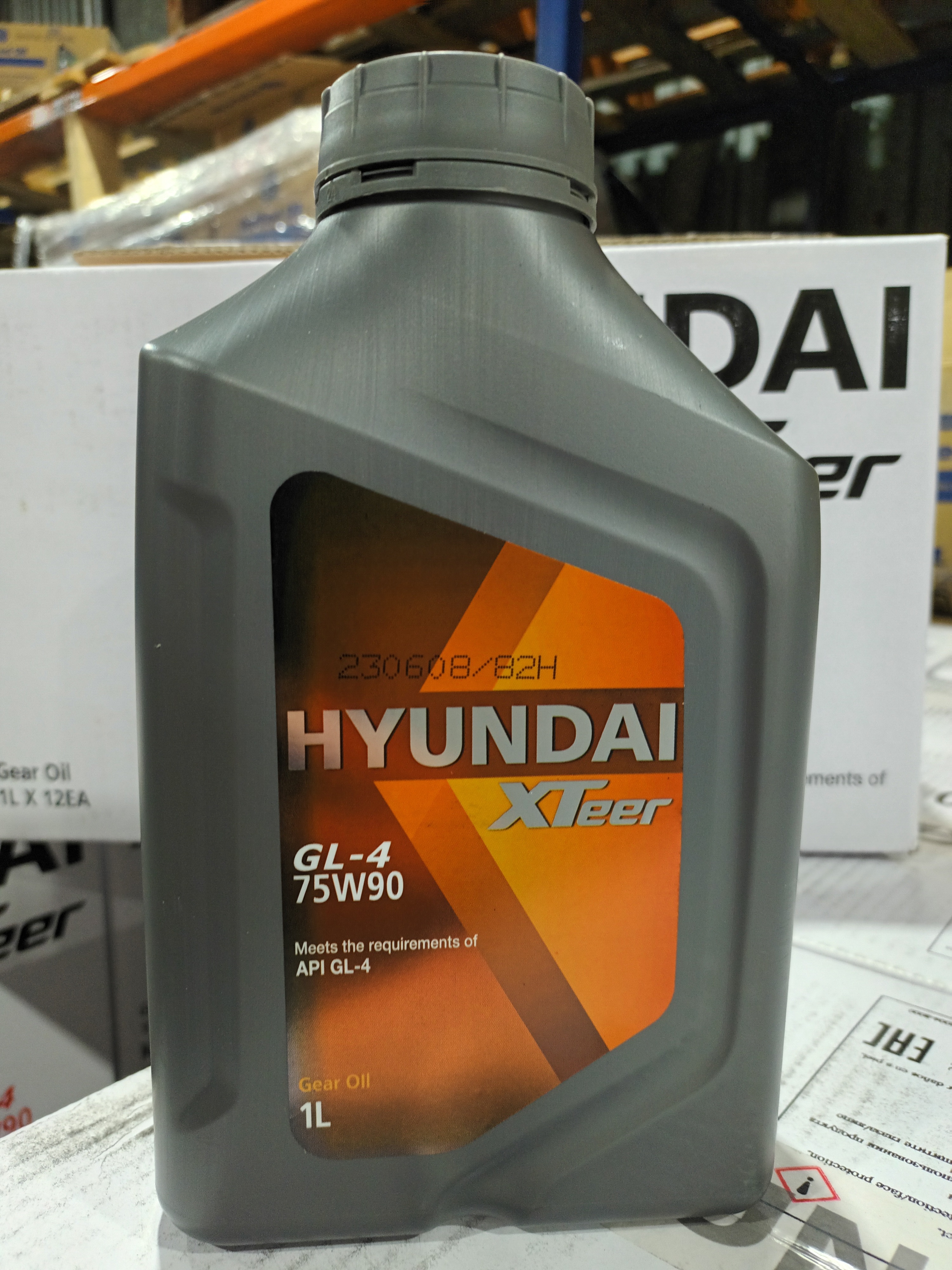НYUNDAI XTEER Масло трансмиссионное GEAR OIL GL-4 75W-90 (1Lx12EA) (12х4), Ю. Корея
