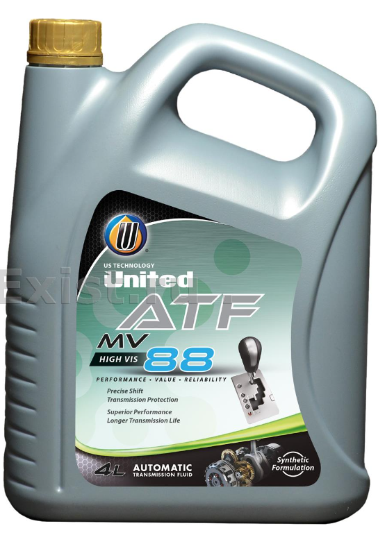 United Oil Масло трансмиссионное АКПП UNITED ATF MV-88 T-IV 4л/3,4 кг (4шт/1 кор) (12х3)