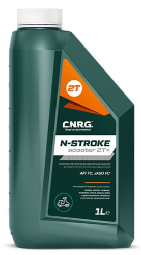 CNRG Масло моторное N-Stroke Scooter 2T+ (пластик кан 1 л/0,85 кг) (12шт/1кор) (10х4)