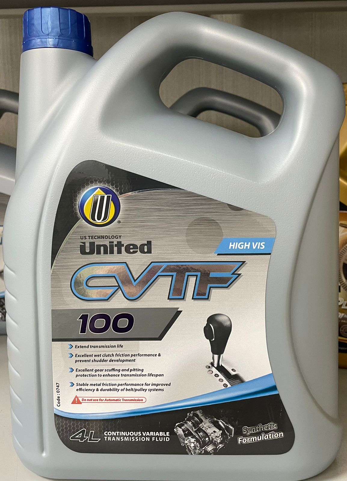 United Oil Масло трансмиссионное вариатор UNITED CVTF 100 (HMMF, NS-1, NS-2, TC) 4л (пл)/3,4 кг (4шт/1кор) (12х3)