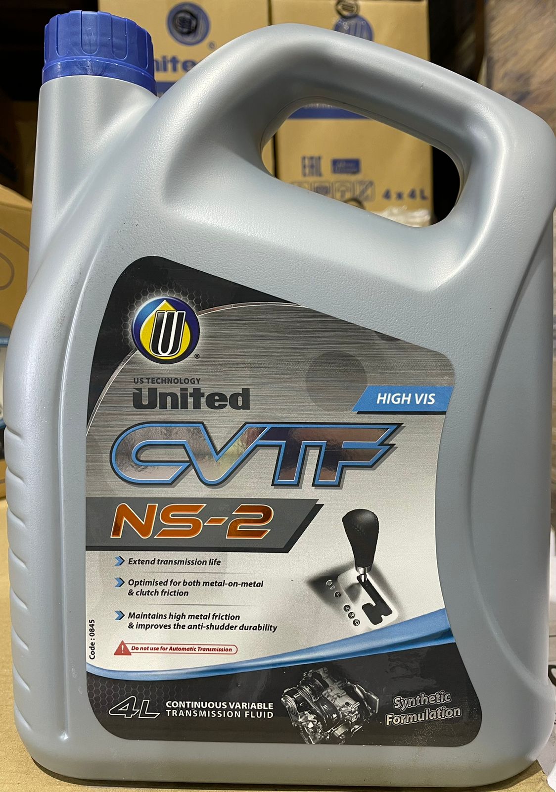 United Oil Масло трансмиссионное вариатор UNITED CVTF NS-2 4л (пл)/ 3,4 кг (4шт/1кор) (12х3)