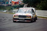 Гоночный автомобиль AMG Mercedes-Benz 190 E 2.5 Evolution II DTM дебютировал на международной 24-часовой гонке ADAC на Нюрбургринге 16 июня 1990 года. Фриц Кройцпойнтер (старт № 77) занял второе место во втором заезде в EVO II.